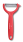 Victorinox 7.6079.1 Obieraczka do warzyw i owoców, dedykowana do obierania pomidorów i kiwi, uchwyt czerwony