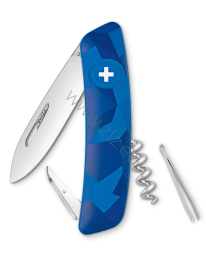 Szwajcarski scyzoryk SWIZA D01 (C01) LIVOR BLUE 1 line, corkscrew, Swiss knife 95 mm KNI.0010.2030 w kartoniku