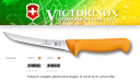 Victorinox 5.8404.16 Swibo WENGER Boning knife, nóż trybownik, gładkie ostrze, półgiętkie 16 cm, uchwyt żółty (dostępne ostrza: 13 cm, 16 cm)