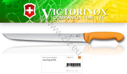 Victorinox 5.8433.31 Swibo WENGER Nóż Szefa do porcjowania, ostrze 31 cm, uchwyt żółty