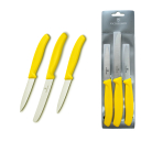 Szwajcarski zestaw 3 noży kuchennych 6.7118.3 Victorinox, kolor uchwytów żółty