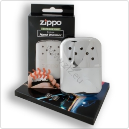 Ogrzewacz benzynowy ZIPPO Hand Warmer - ogrzewacz wraz z kartonowym opakowaniem handlowym. 