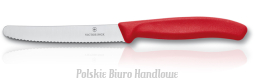 Victorinox 6.7831 nóż do kiełbasy i pomidorów PIKUTEK, uchwyt czerwony - dostępne inne kolor
