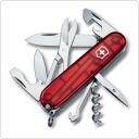 Scyzoryk Victorinox 91 mm Climber 1.3703.T rubin transp.