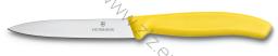Victorinox 6.7706.L118 Nóż pikutek do obierania warzyw i wykrajania (żółty)  sześć kolorów, ostrze 10 cm, gładkie, czubek ostry