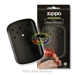Ogrzewacz Hand Warmer Black ZIPPO wraz z opakowaniem fabrycznym.