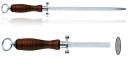 Victorinox 7.8340 Stalka Ostrzarka do noży (ostrzałka) owalna,  długość robocza 27 cm, uchwyt z drewna bukowego