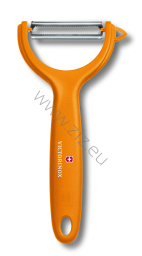 Victorinox 7.6079.9 Obieraczka do warzyw i owoców, dedykowana do obierania pomidorów i kiwi, uchwyt pomarańczowy
