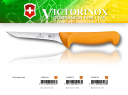 Victorinox 5.8408.16 Swibo WENGER Nóż trybownik, gładkie, proste, wąskie ostrze,dostępne w trzech długościach 10cm; 13cm; 16cm;  uchwyt żółty