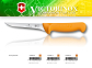 Victorinox 5.8408.13 Swibo WENGER Nóż trybownik, gładkie, proste, wąskie ostrze,dostępne w trzech długościach 10cm; 13cm; 16cm;  uchwyt żółty
